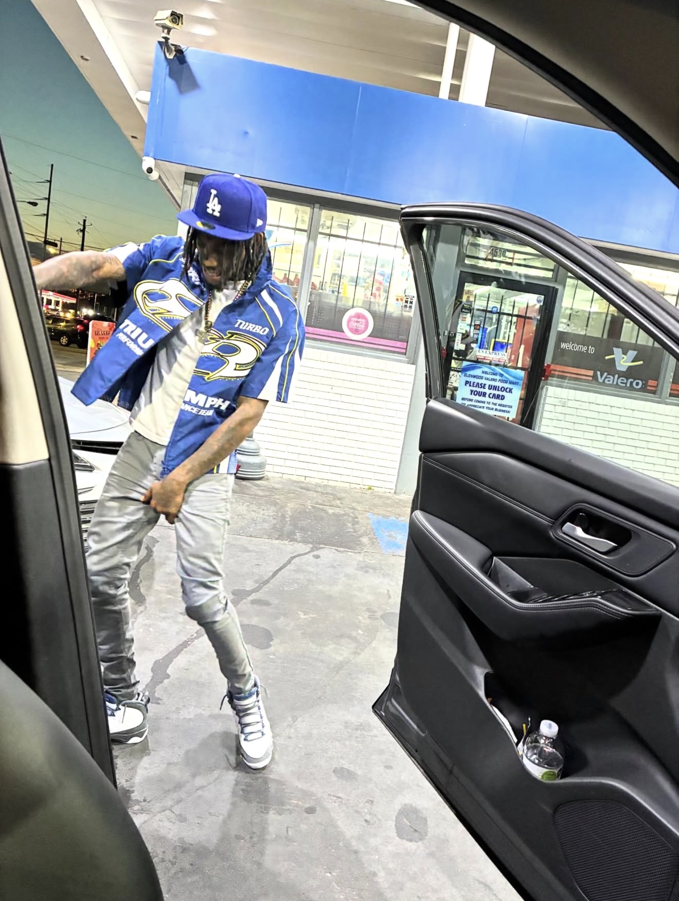 RISKTaker SANE at a gas station in Atlanta
